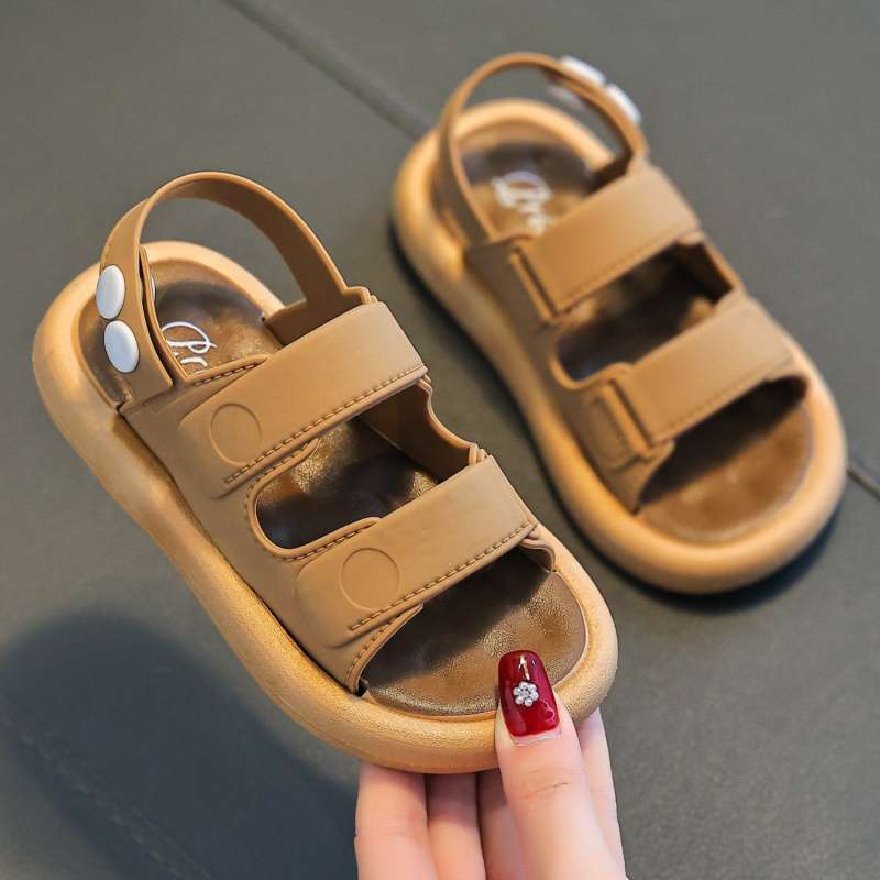 Children's sandals 2025 new small, medium and large boys and girls, children's baby cool slippers dual-purpose soft-soled non-slip models