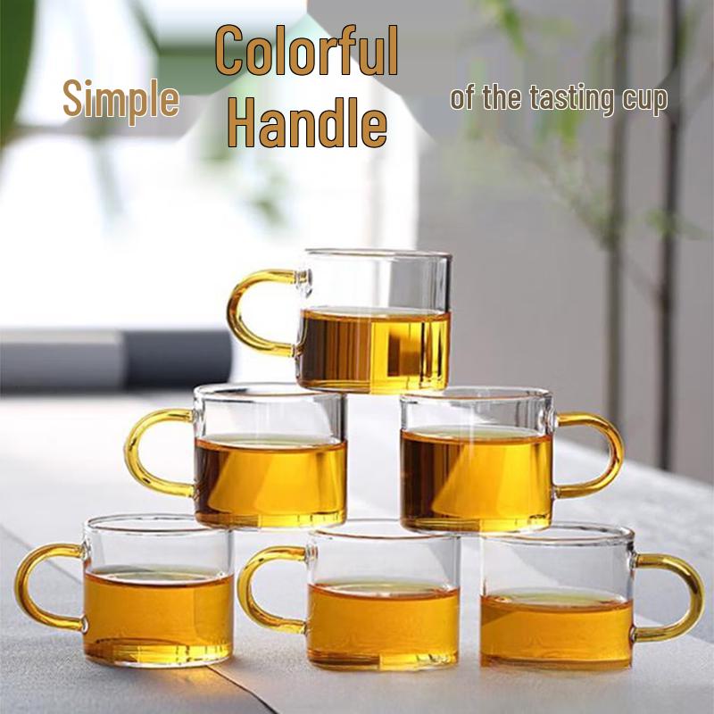 Chaxun Aimin Heat-Resistant Glass Teacup with Crystal Infuser
