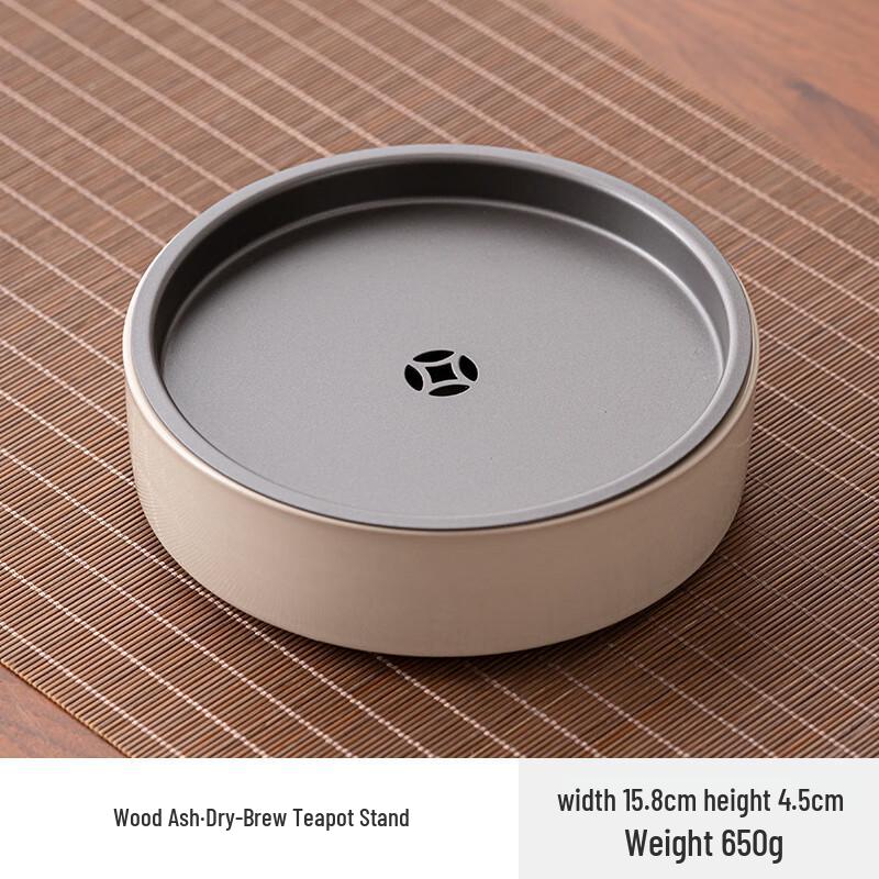 Ceramic Gongfu Tea Tray with Blue & White Floral Design