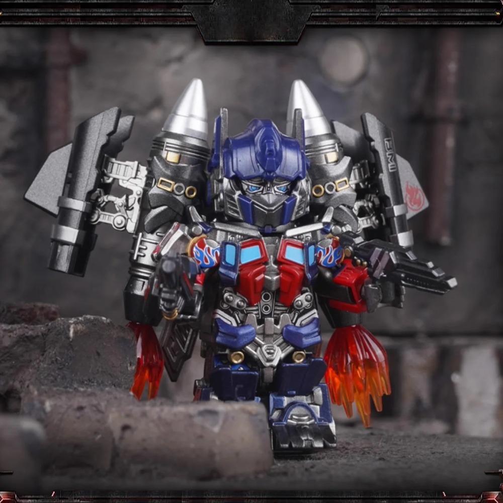 BRICK MAN Válečník z cihel Konvoj Stavebnice BRICKMAN Transform Robot Optimus Mini Akční figurka Hračky