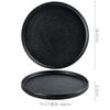Black Ceramic Tableware Dinner Plates Rice Bowls Noodle Bowl Soup Bowl Salad Bowls Western Plate Steak Plates Dishes Pasta Plate