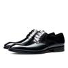 Fashion Handmade Mens Wingtip Oxford Shoes Grey Leather Brogue Men's Dress Shoes Classic Business Formal Shoes for Men Zapatillas Hombre