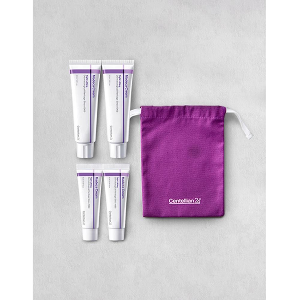 Dongkuwa Pharmaceutical Centelian 24 Madeca Cream Tightlifting 50ml Duo Set  50ml 2ea + 15ml 2ea + Curly Pouch