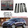 8Pcs Middle column sticker Window Door Column B C Pillar Post Cover Trim Decal For Honda HRV 2016-2022