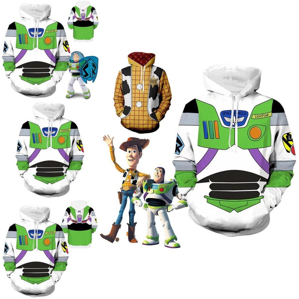 Toy Story Buzz Lightyear Hoodie Sweatshirt Cosplay Costume Pullover With Vibrant 3d Digital Print