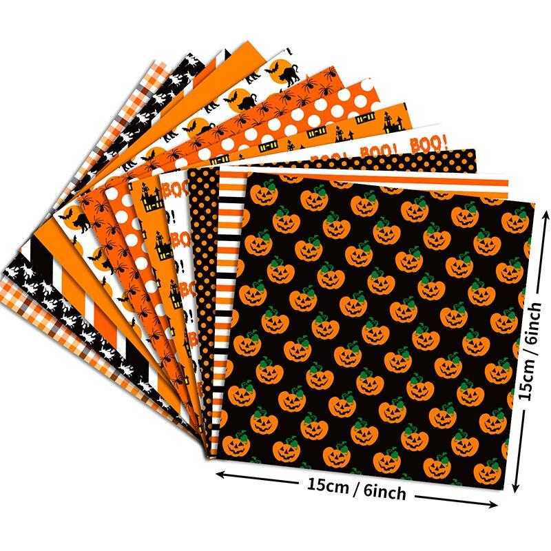 24pcs Christmas Halloween Scrapbook Paper Pads 6x6In Festival Packaging Decoration DIY Crafts Journaling Supplies Gift Wrapping