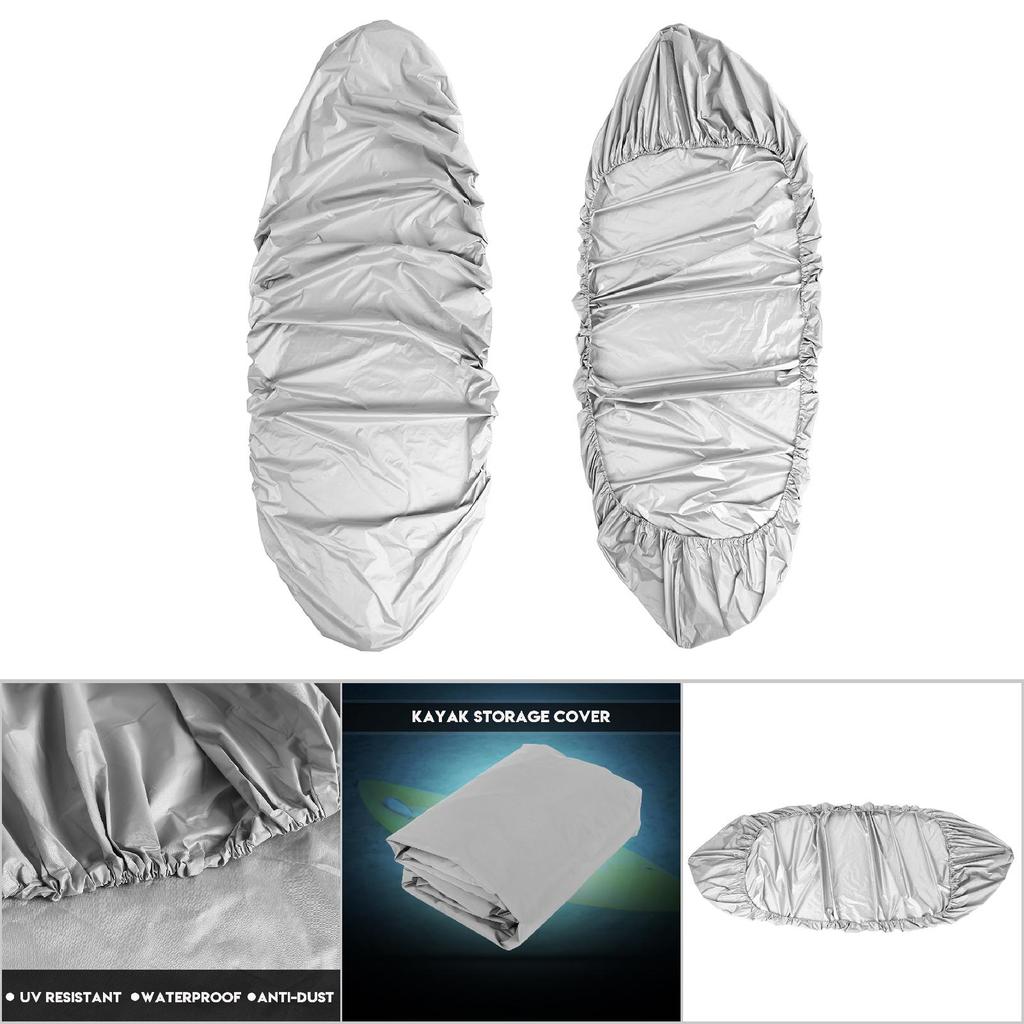 4.5m Waterproof UV Sun Protection Storage Dust Cover for 3.6 4m Kayak Boat Canoe