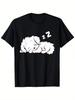 Sleeping Maltese Dog Cute Sleeping Maltese Dog T-Shirt