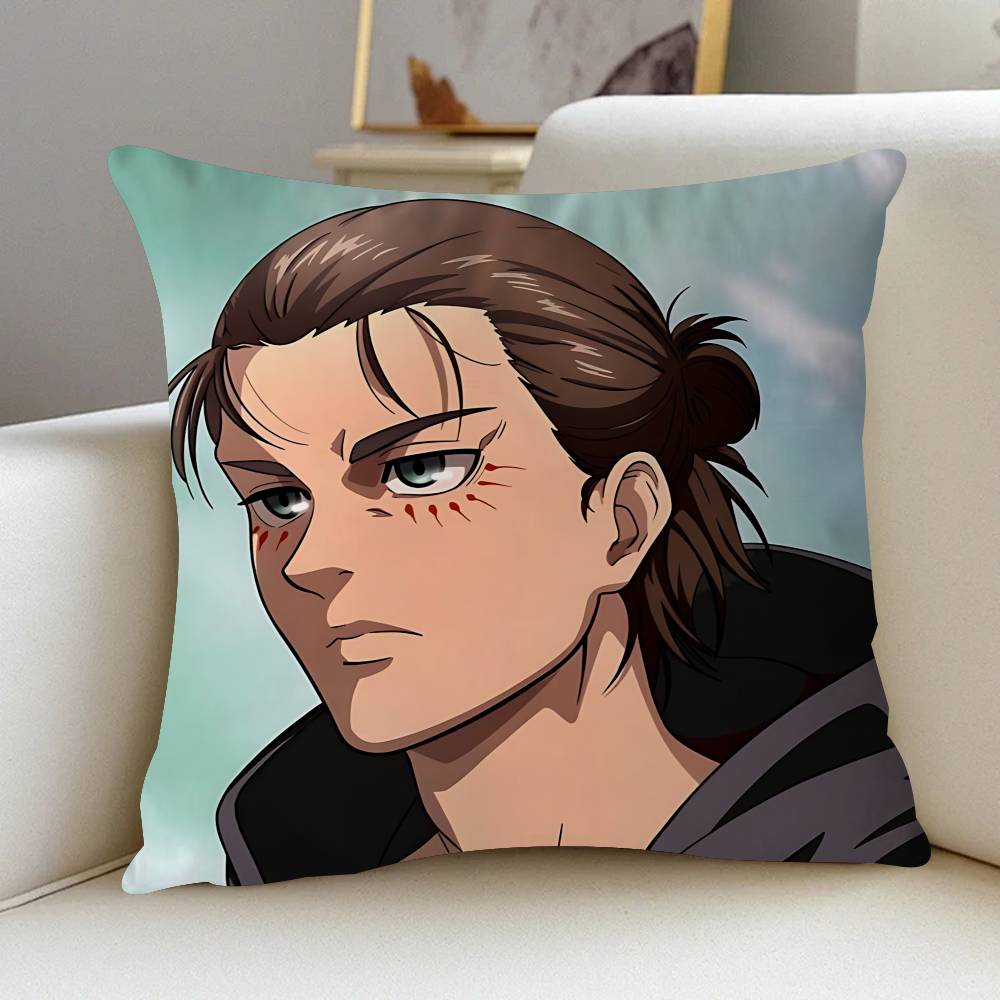 

Eren J-Jaeger Decorative Room Aesthetics Pillow Case Home Decor Bedroom Sofa Bed Couch Pillow Cover 45x45 12x12Inch