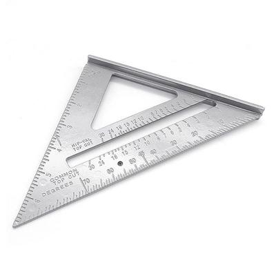 7 Inch Aluminum Alloy Triangle Ruler Square Protractor Measuring Tool NICE