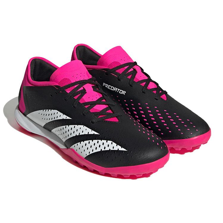 New Adidas Predator Accuracy.3 Low Tf 'Core Black Team Shock Pink' GW4640