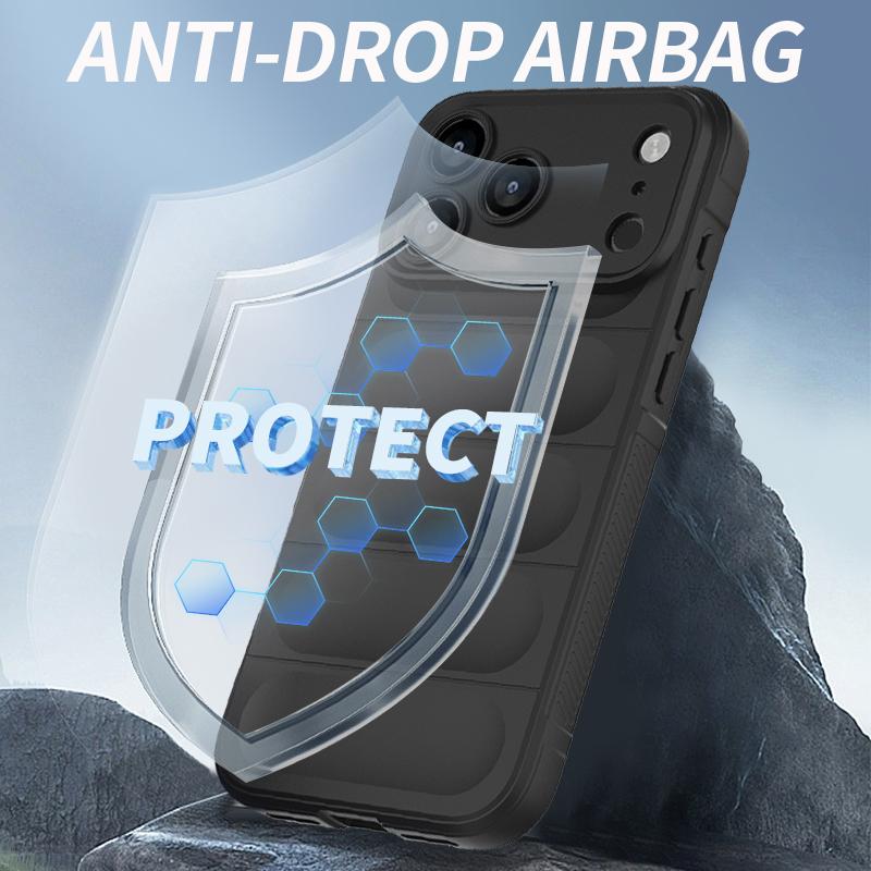Soft Armor Case Phone For iPhone 17 16E 16 Pro Max 15 14 13 12 11 Plus Air Liquid Silicone Protective Cover Coque Funda Capa