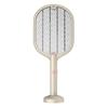 Fly Racket 5W LED Rechargeable Bug Bat Electric Portable Pest Control Device, Star Moon, Green