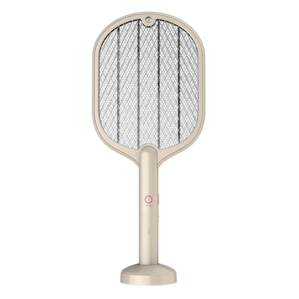 Fly Racket 5W LED Rechargeable Bug Bat Electric Portable Pest Control Device, Star Moon, Green