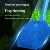 Long Handle Magnetic Double-Sided Fish Tank Cleaning Brush with Sponge Scraper for Aquatic Plant Tanks