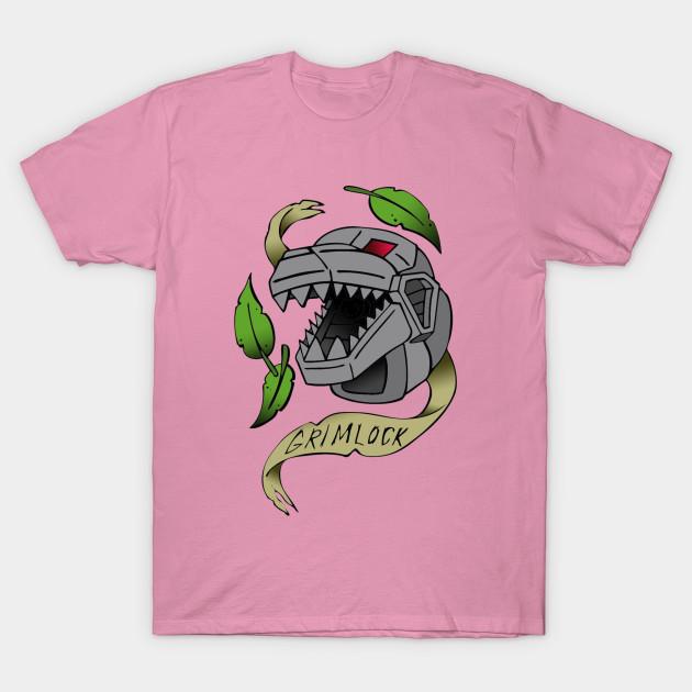 T-Shirt Damen Grimlock Der Dinobot Harajuku Print Kawaii T-Shirt Sommer Kurzarm Damen T-Shirt Top Tee