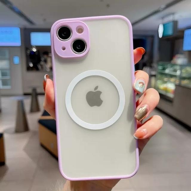 For Magsafe Luxury Silicone Transparent Case For Iphone 14 13 12 11 Pro Max X Xs Xr 7 8 Plus Magnetic Wireless Charging Cover