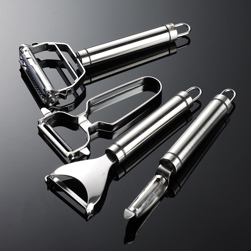 304 Stainless Steel Multifunctional Peeler and Scraper for Kitchen Use