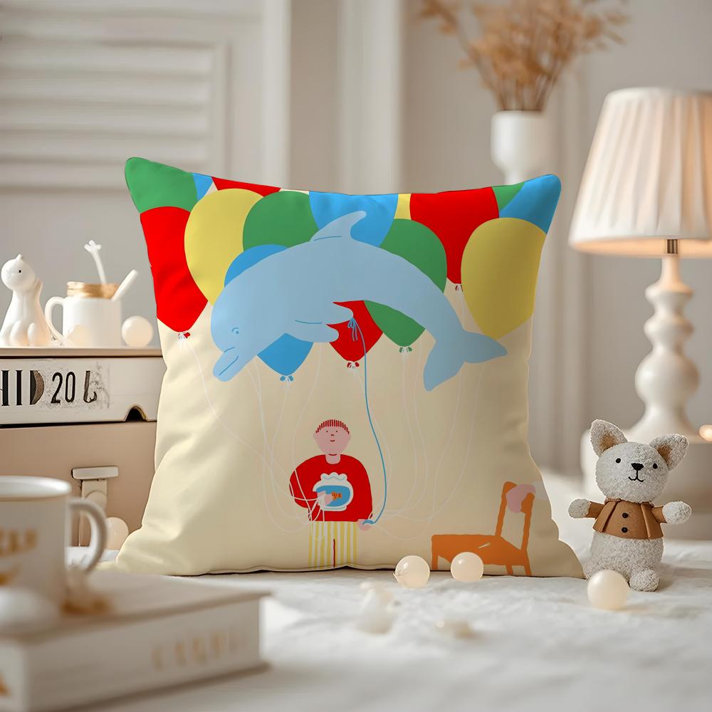 Love And Relationships In Everyday Life Cushion Cover Pattern Printed Pillowcase For Living Room Sofa Cushion Cover & Bedroom De
