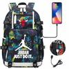 3 Piece School Backpack Set for Students Large Capacity Oxford Cloth Schoolbag with Shoulder Strap and Pencil Case
