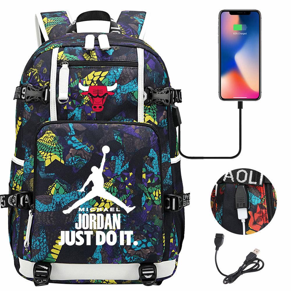 3 Piece School Backpack Set for Students Large Capacity Oxford Cloth Schoolbag with Shoulder Strap and Pencil Case