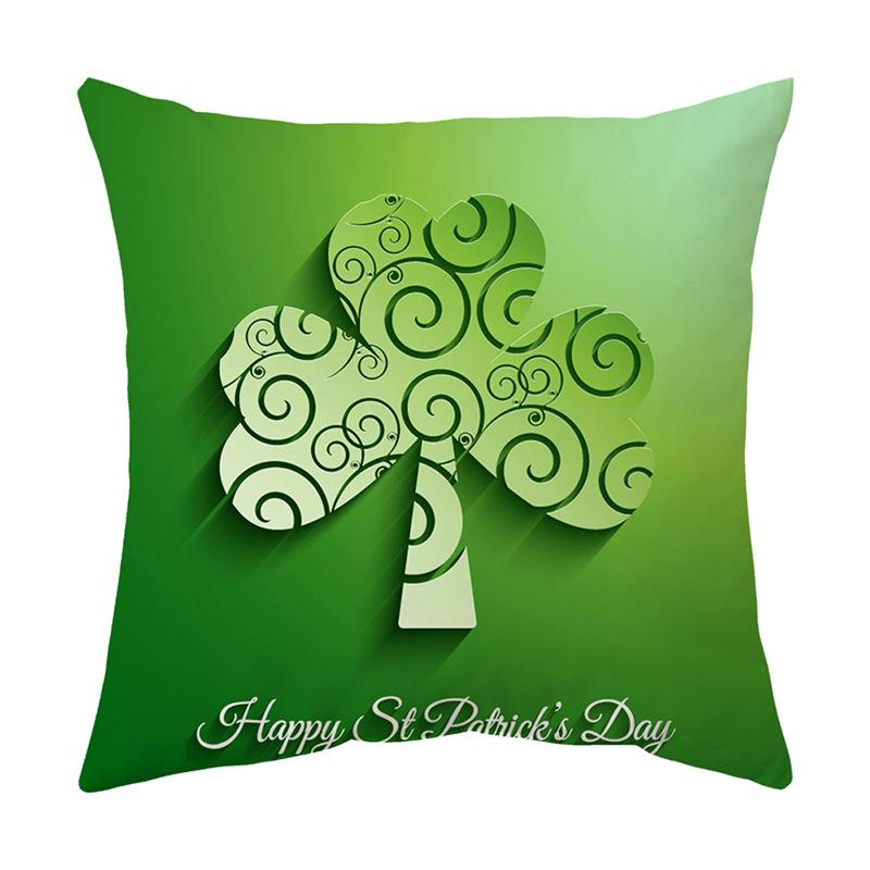 Cushion Pillow Cover Printed Cushion Cover St. Patrick's Day Gift