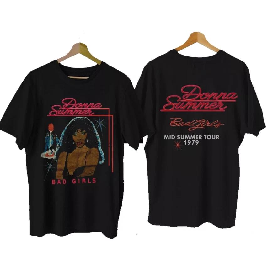 Rare Donna Summer BAD GIRL MID SUMMER TOUR 1979 Gift For Fans Shirt M