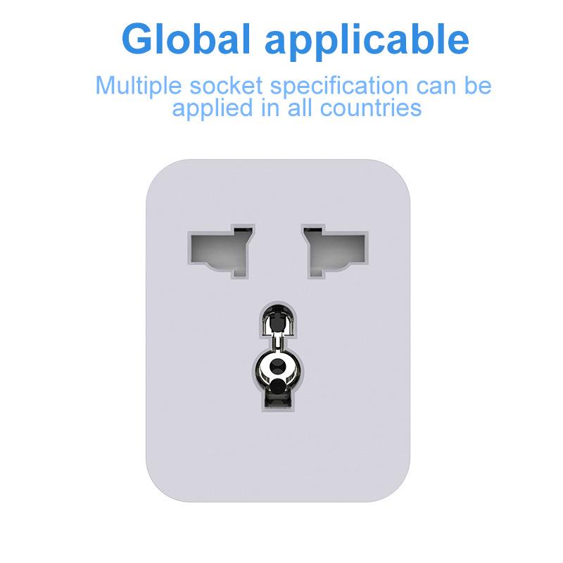 Smart WiFi Bluetooth Multi-Function Socket: 10A/15A, Mobile Control, Timer, and Power Conversion Plug