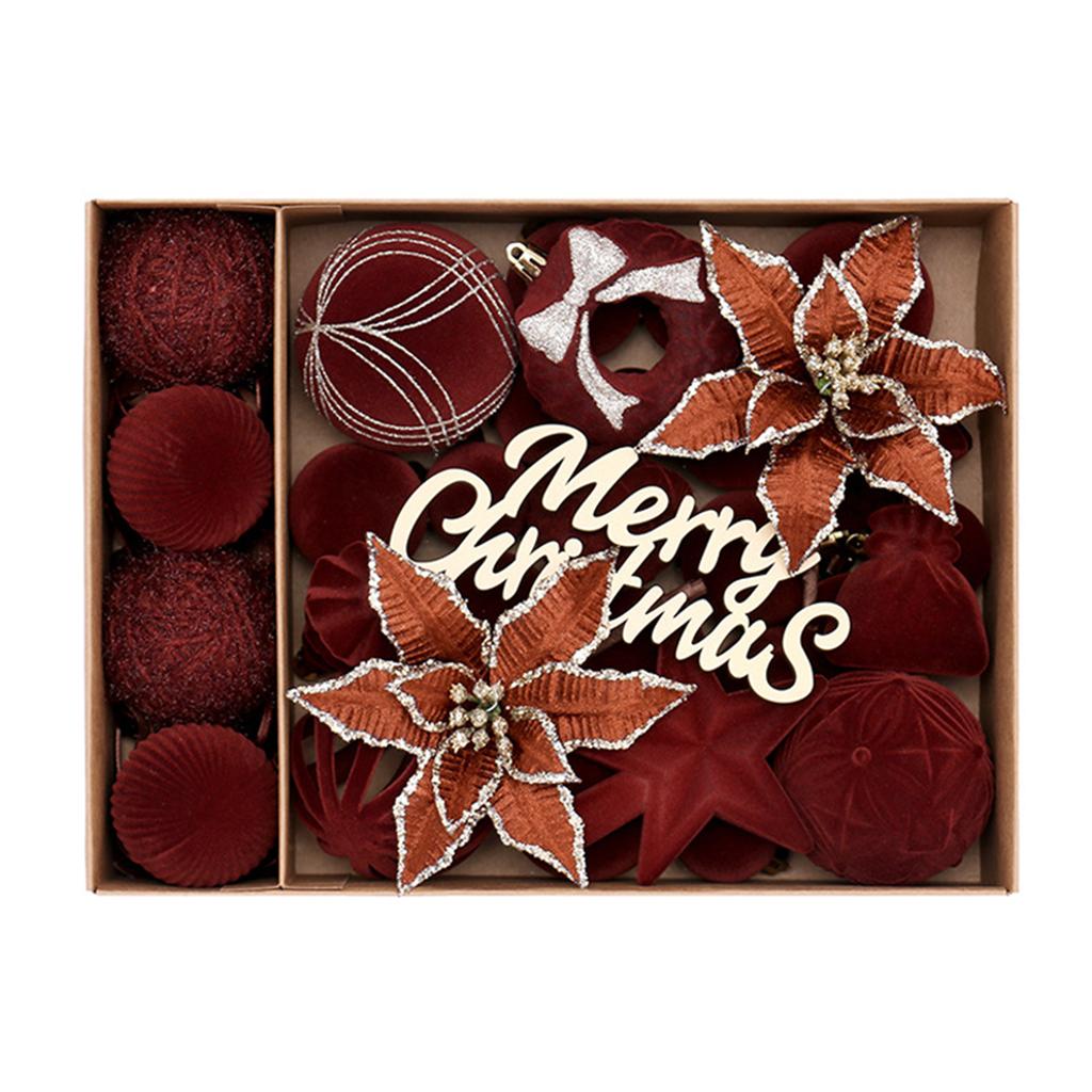 Vintage Velvets Xmas Decorations Ball For Home Reusable Party Hanging Ball Ornament Decoration Festive Party Decor
