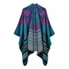 Women's Autumn and Winter Extended Fashion Scarf Shawl Dual-purpose Travel Camping Warm Double-sided Imitation Cashmere Cape