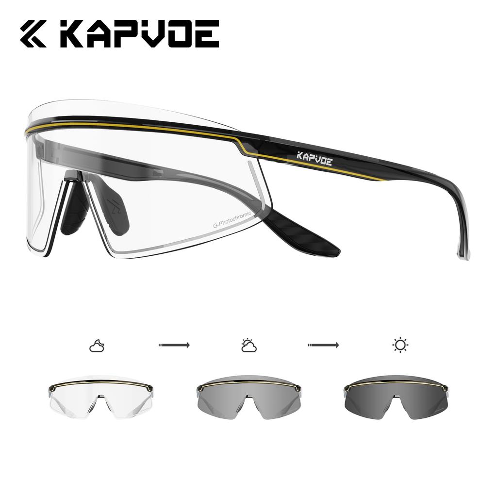 Kapvoe Sports Sunglasses Road Bike Mountain Bicycle Cycl Glasses Riding Goggle Sports Eyewear for Man Women Cycling Glasses