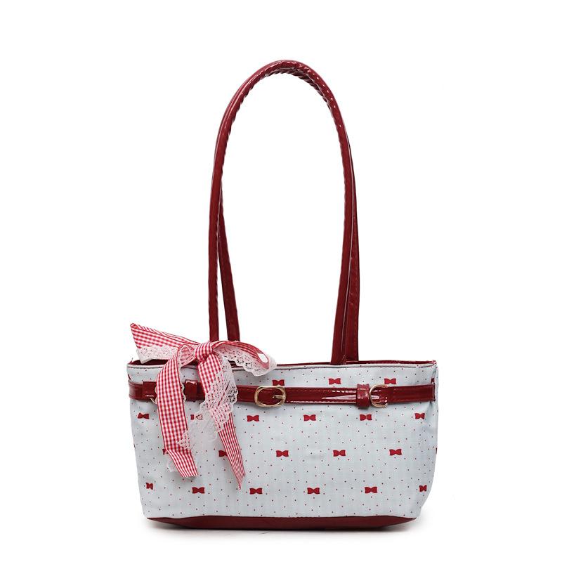

Today s popular handbag women s autumn new bow shoulder bag синій