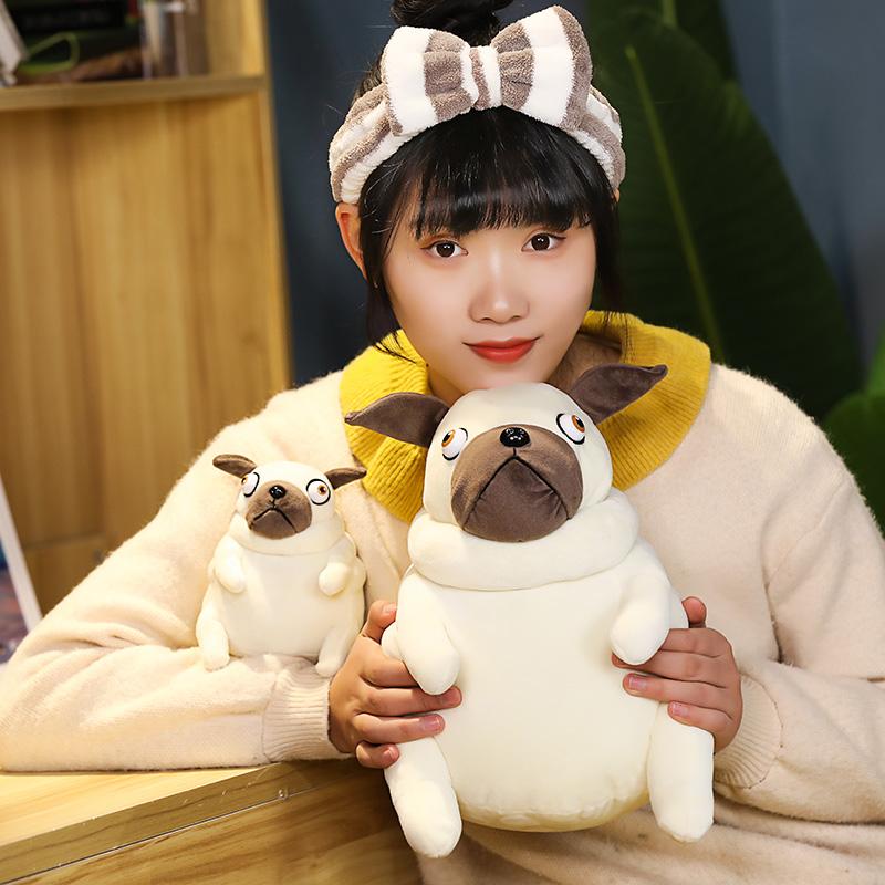 1pc 15/30cm Lovely Fat Pug Plush Toys Kawaii Sitting Pug Dogs Toy Stuffed Dolls Pillow for Kids Children Birthday Gift Dolls