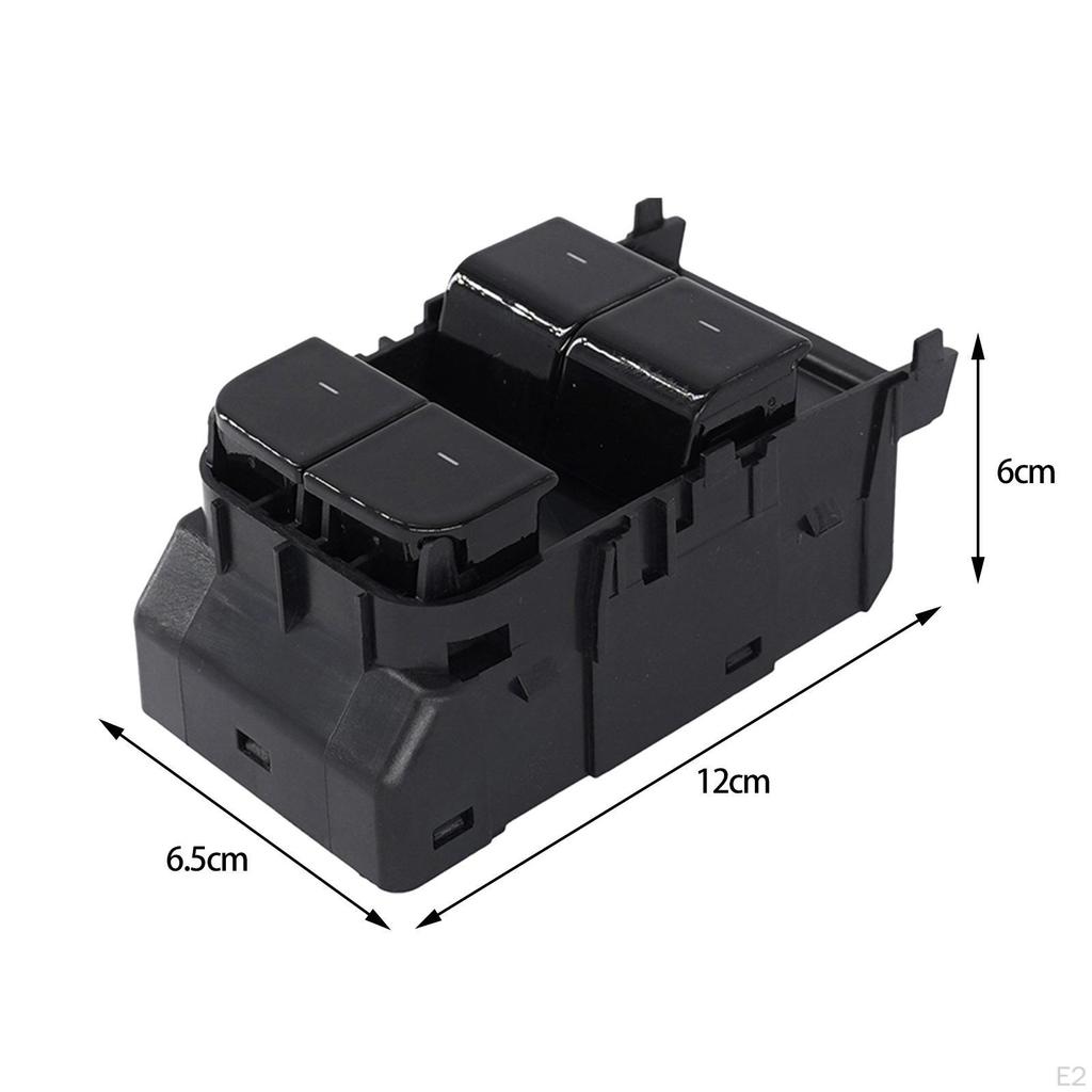 Power Window Control Switch Accessories 1082037 High Performance Auto 4 Buttons Black 6 Pins