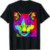 Abstract Cat Pop Art Graffiti T-Shirt(1)