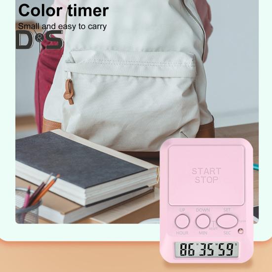 Učební časovač pro studium Odpočítávací datumový časovač Pípnutí Světelný časovač Hodiny Multifunkční elektronické hodiny Časovače Roztomilý digitální časovač pro přestávku v posilovně