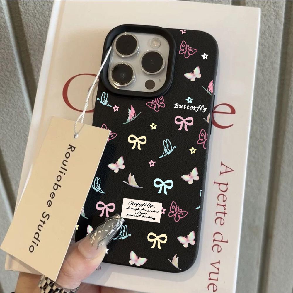 

ГОРЯЧИЙ Крутой Цветной Бант Роскошный Чехол для Телефона с Рисунком под Кожу Личи Для Samsung S26 S25 S24 S23 S22 S21 S20 S10 Plus FE Ultra 4G 5G Samsung S24 5G