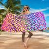 Colorful Leopard Print Beach Towel Quick-drying Super Absorbent Suitable for Swimming Beach Pool Gym Summer Gift for Friends