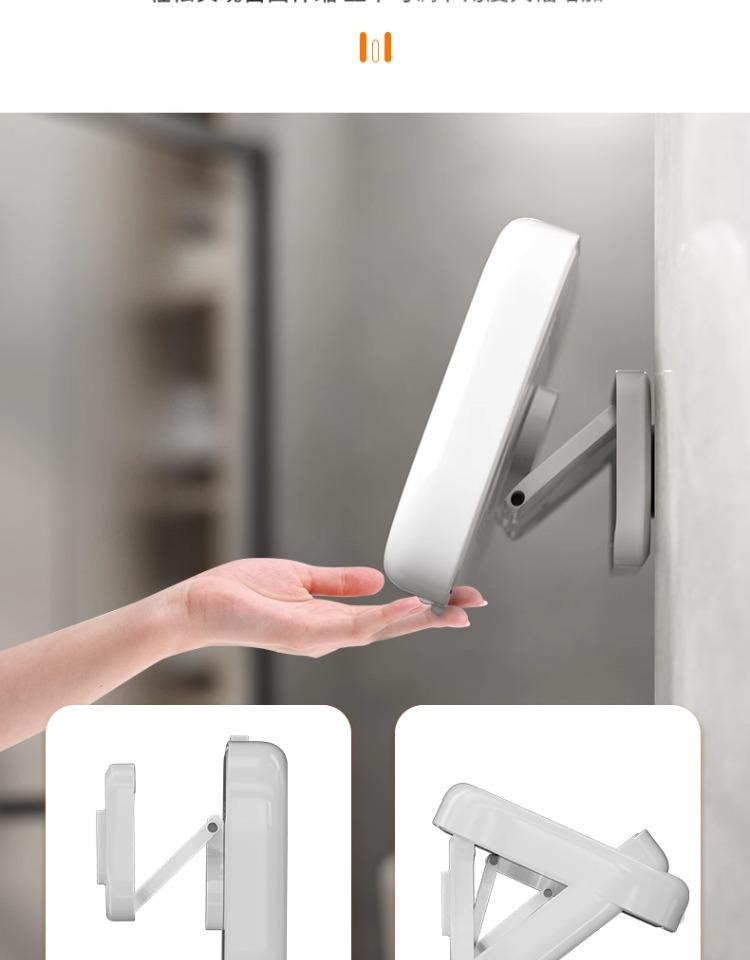 Wall-Mounted Waterproof Rotating Phone Holder for Bathroom and Toilet