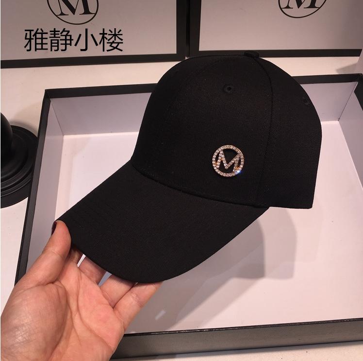 French M standard cap women's spring summer sunshade baseball cap men ins Internet celebrity versatile hat trendy hat