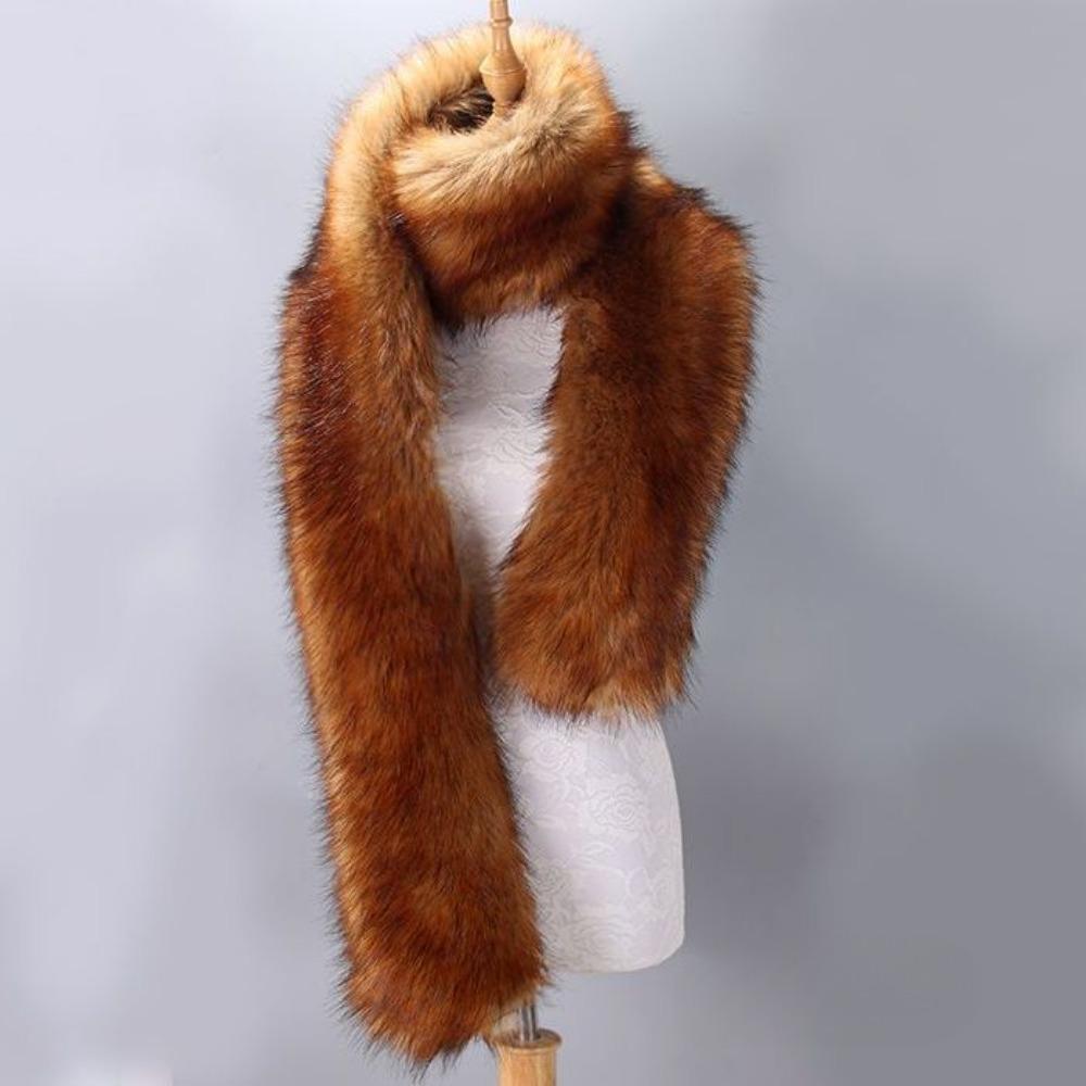 Winter Kunstfellschal Fuchs Verdickter Nerzschal Schal Schal Ausländischer Stil Warm Langer Fellkragen Schal