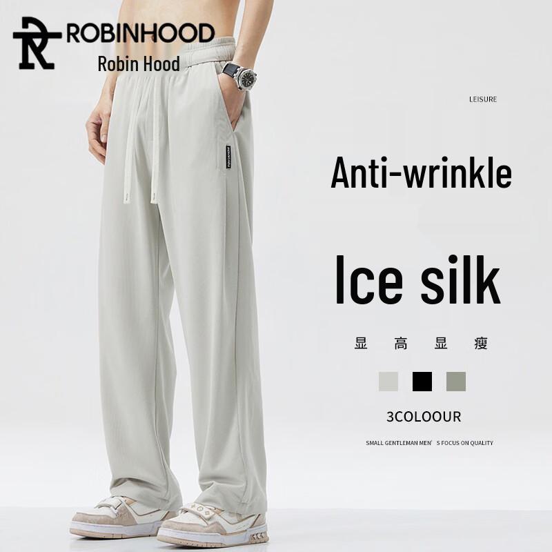 ROBINHOOD Men s Summer Lightweight Breathable Straight-Leg Casual Pants 3XL