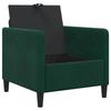 Storage Sofa in Dark Green 72 x 78 x 87 cm Polyester