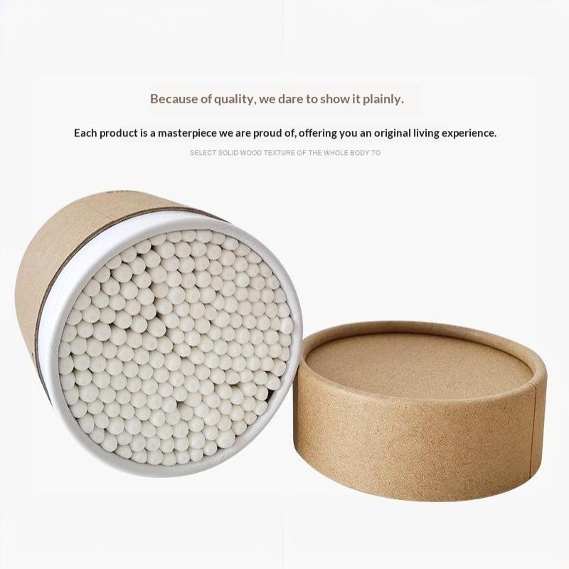 200Pcs/Box Wood Sticks Soft Cotton Buds Bamboo Baby Cotton Swab Cleaning Of Ears Tampons Cotonete Pampons Health Beauty