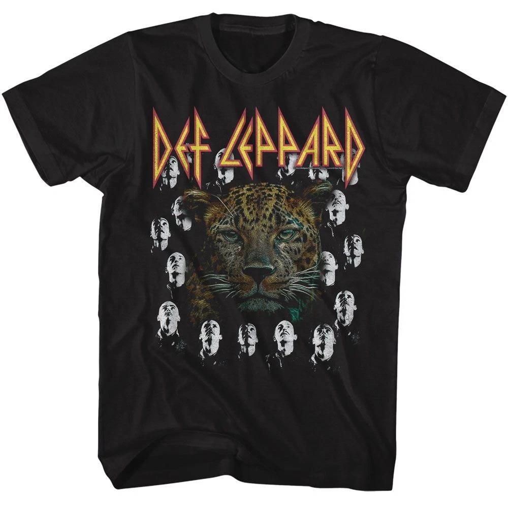 Def Leppard - Leopard W High N Dry Heads - American Classics - Solid Black 120
