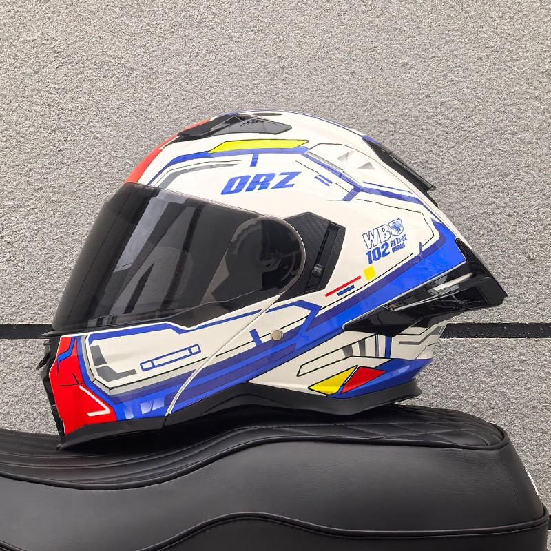 DOT ECE Certified Full Face Motorcycle Helmet Men Women ABS Shell Flip-Up Visor All-Season Use