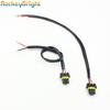 Rockeybright 2pc 12V 35W 55W HID Conversion Kit Light Bulb Wire Harness Power Plug Cord H3 H8 H9 H10 H11 880 881 Power Connector