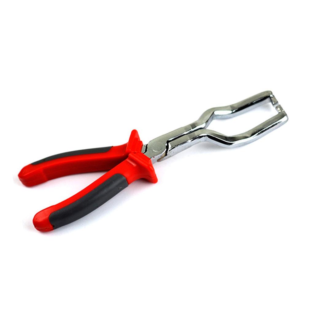 Fuel Petro Line Plier Anti Slip PVC Handle Alloy Steel Red Pipe Disconnect Removal Plier for Car