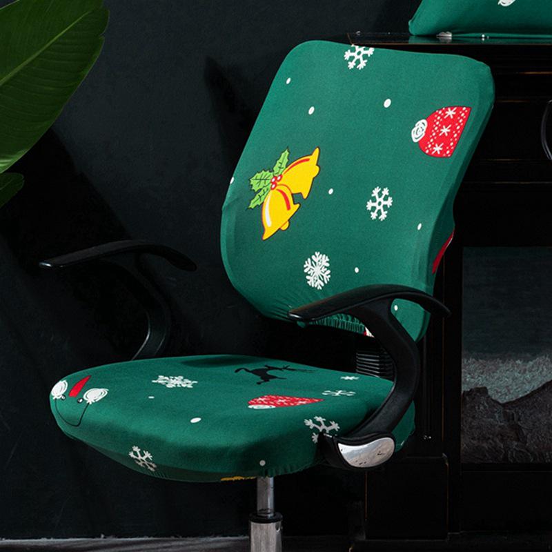 Elegant Elastic Split Chair Cover for Office, Dining, and Computer Chairs