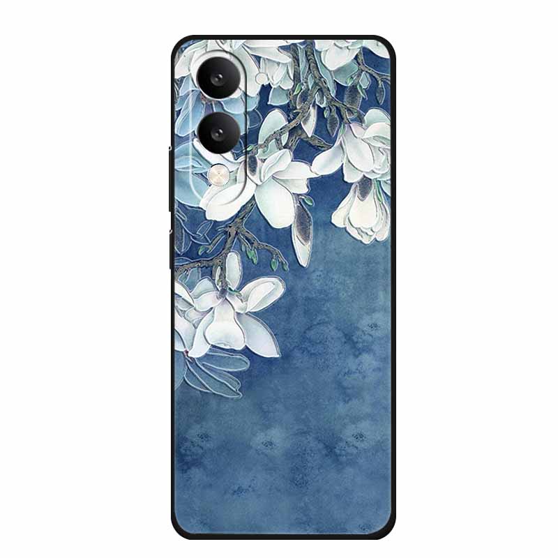 3D Emboss Case For Vivo iQOO Z10 Lite Phone Case Coque Flowers Silicone Soft Back Cover For Vivo Y29S Y29T Y19s GT 5G Case Funda